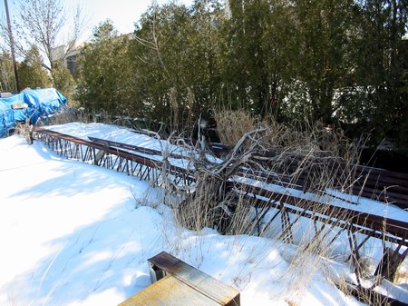 Van Dyke Drive-In Theatre - Screen Trusses - Photo From Water Winter Wonderland (newer photo)